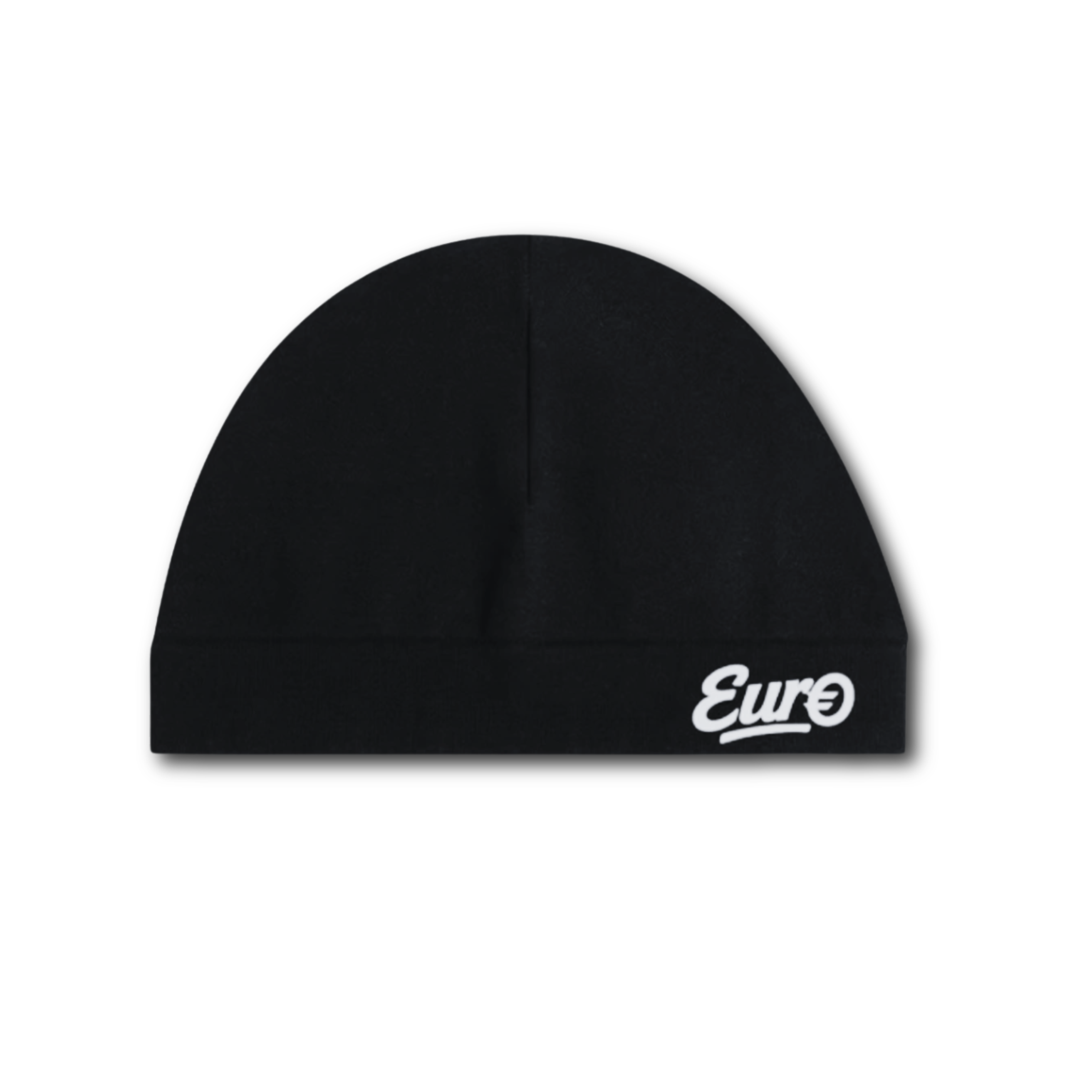 Midnight black skull cap. Skull caps have become popular headwear, worn by the likes of Marlon and Central Cee